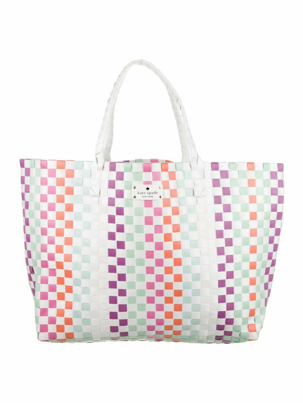 NEW w TAGS Kate Spade New York Multicolor Woven Tote Bag